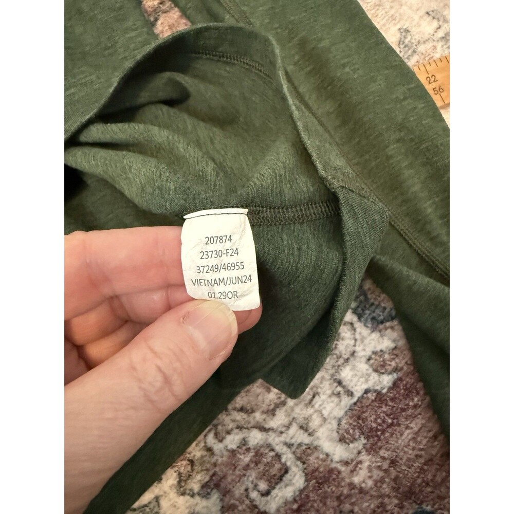 REI Co-op Women's Midweight Base Layer Half-Zip Long Sleeve Top 1X Green Outdoor - Picture 5 of 8